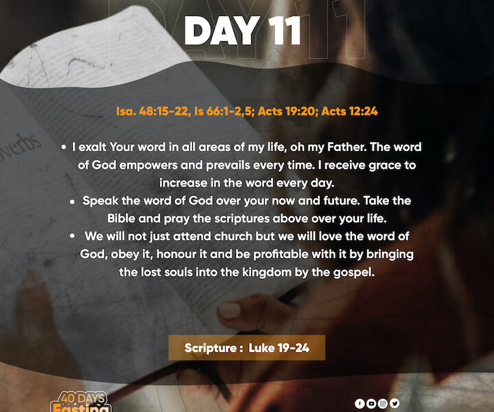 2023 Fasting & Prayers – Day 11 – JILFI